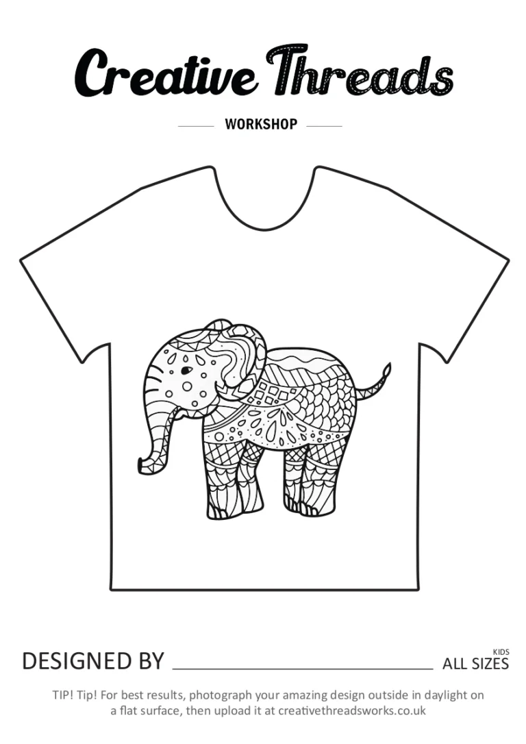 a_Kids Elephant Tshirt